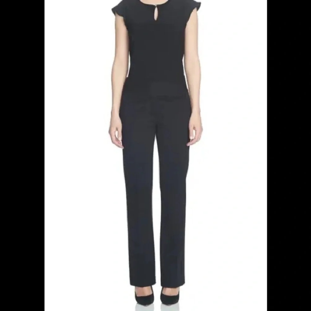 CeCe by Cynthia Steffe Crepe Straight Leg Pants - Picture 1 of 11